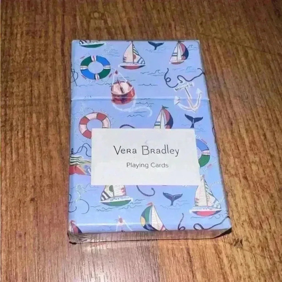 Vera Bradley Other - Vera Bradley Unisex Playing Cards Blue White One Size, SEALED & UNOPENED!